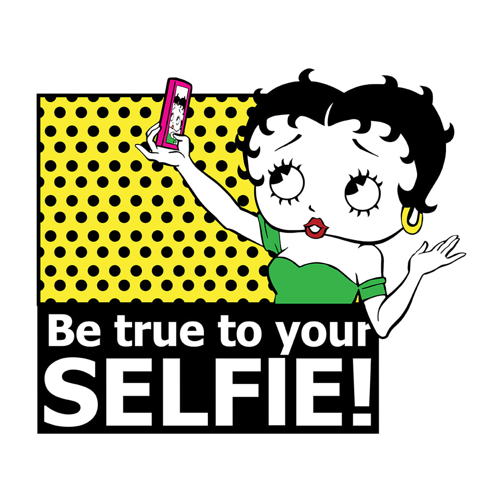 Betty Boop Be True To Your Selfie Kids T-Shirt