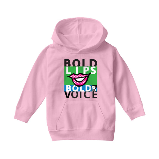 Betty Boop Bold Lips Bold Voice Pop Art Kids Hooded Sweatshirt