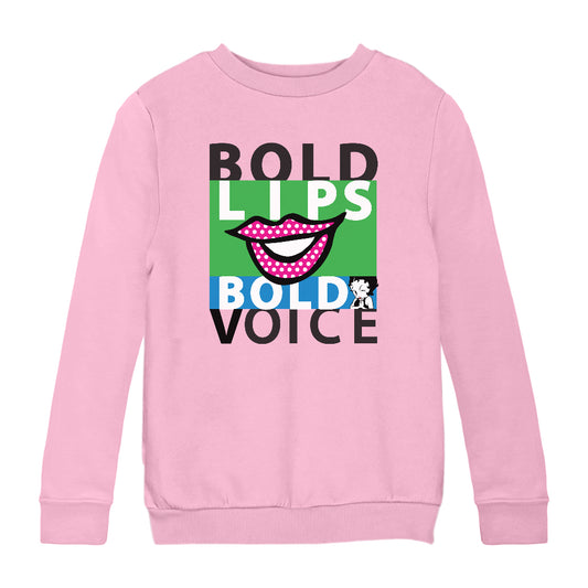 Betty Boop Bold Lips Bold Voice Pop Art Kids Sweatshirt
