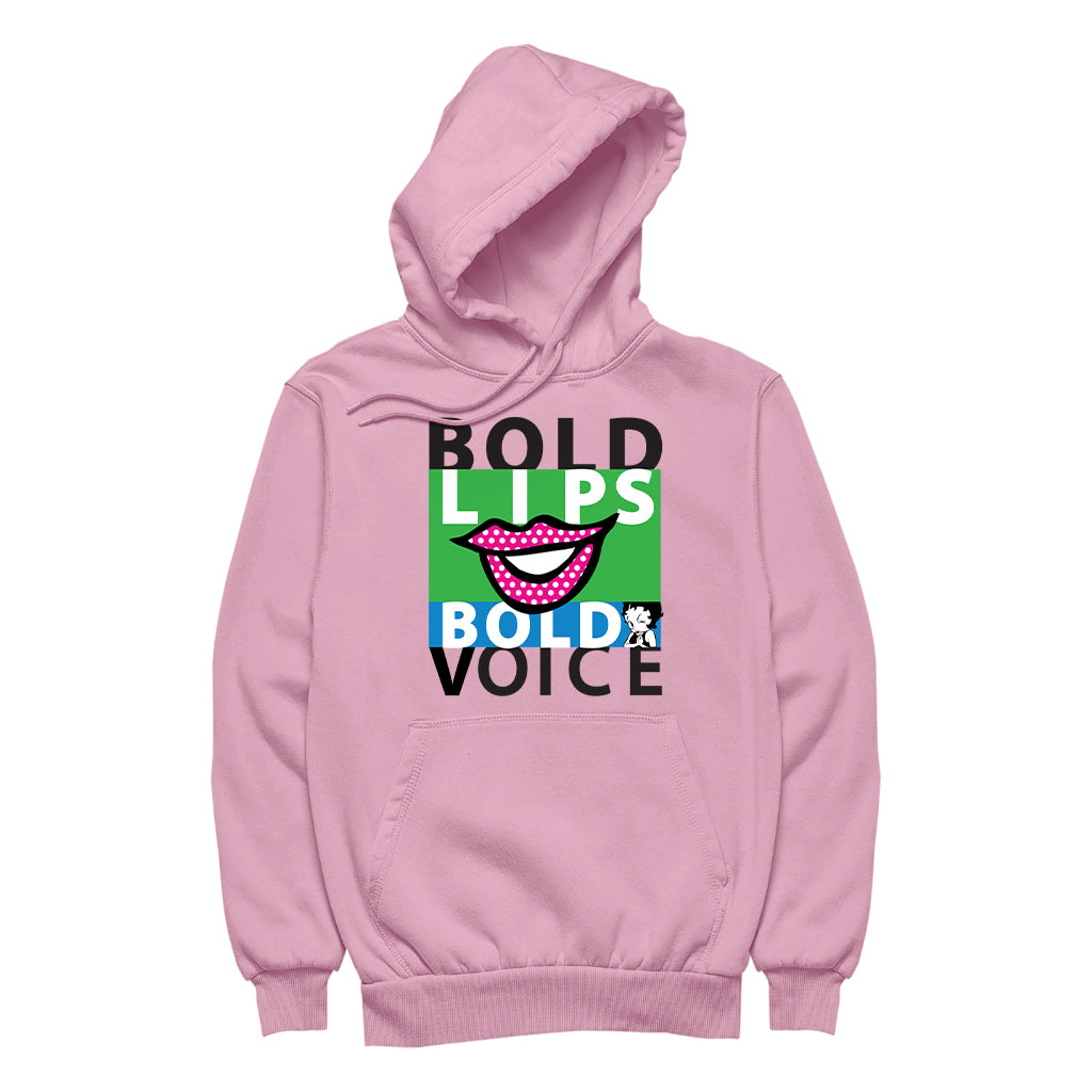 Betty Boop Bold Lips Bold Voice Pop Art Men's Hooded Sweatshirt