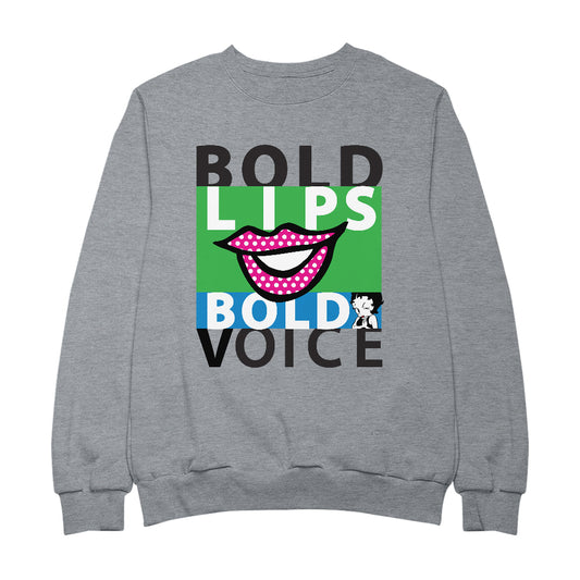 Betty Boop Bold Lips Bold Voice Pop Art Men's Sweatshirt