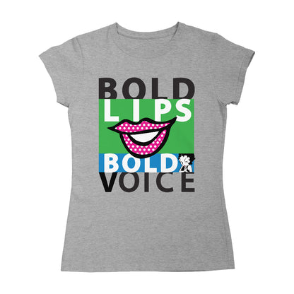 Betty Boop Bold Lips Bold Voice Pop Art Women's T-Shirt