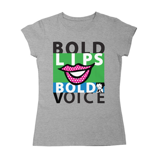 Betty Boop Bold Lips Bold Voice Pop Art Women's T-Shirt