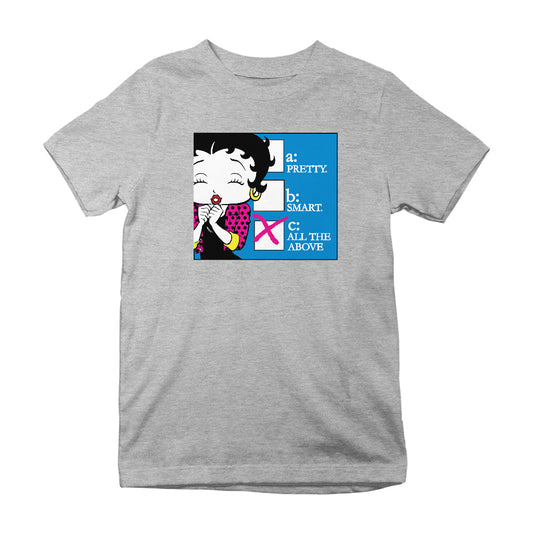 Betty Boop Pretty Smart All The Above Kids T-Shirt