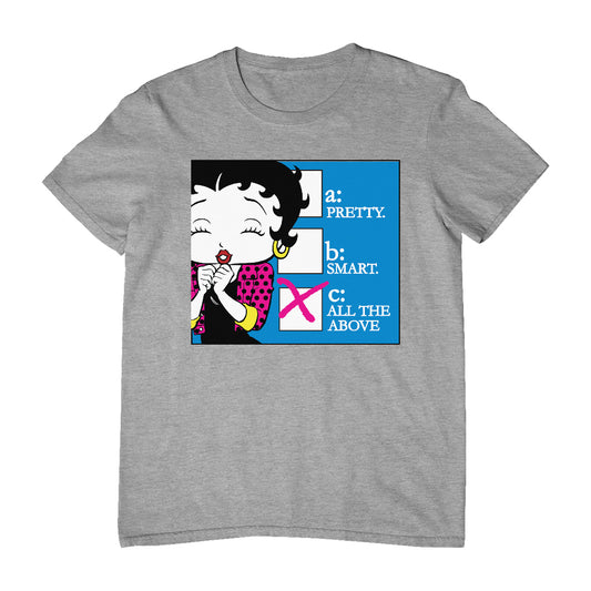 Betty Boop Pretty Smart All The Above Men's T-Shirt