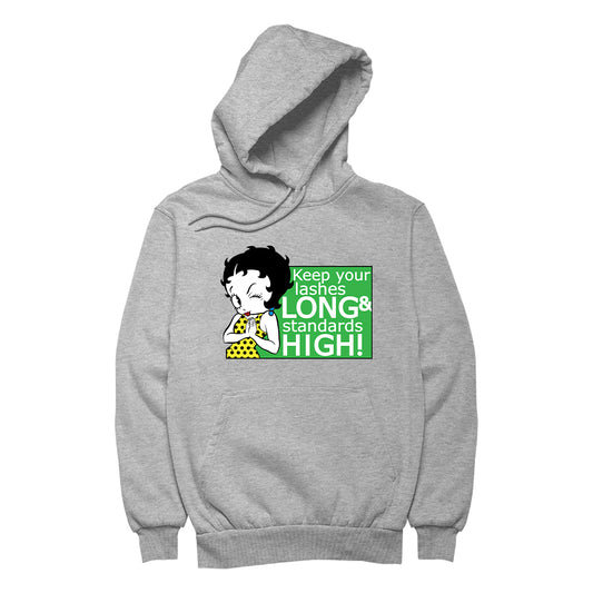 Betty Boop Keep Your Lashes Long & Standards High! Men's Hooded Sweatshirt