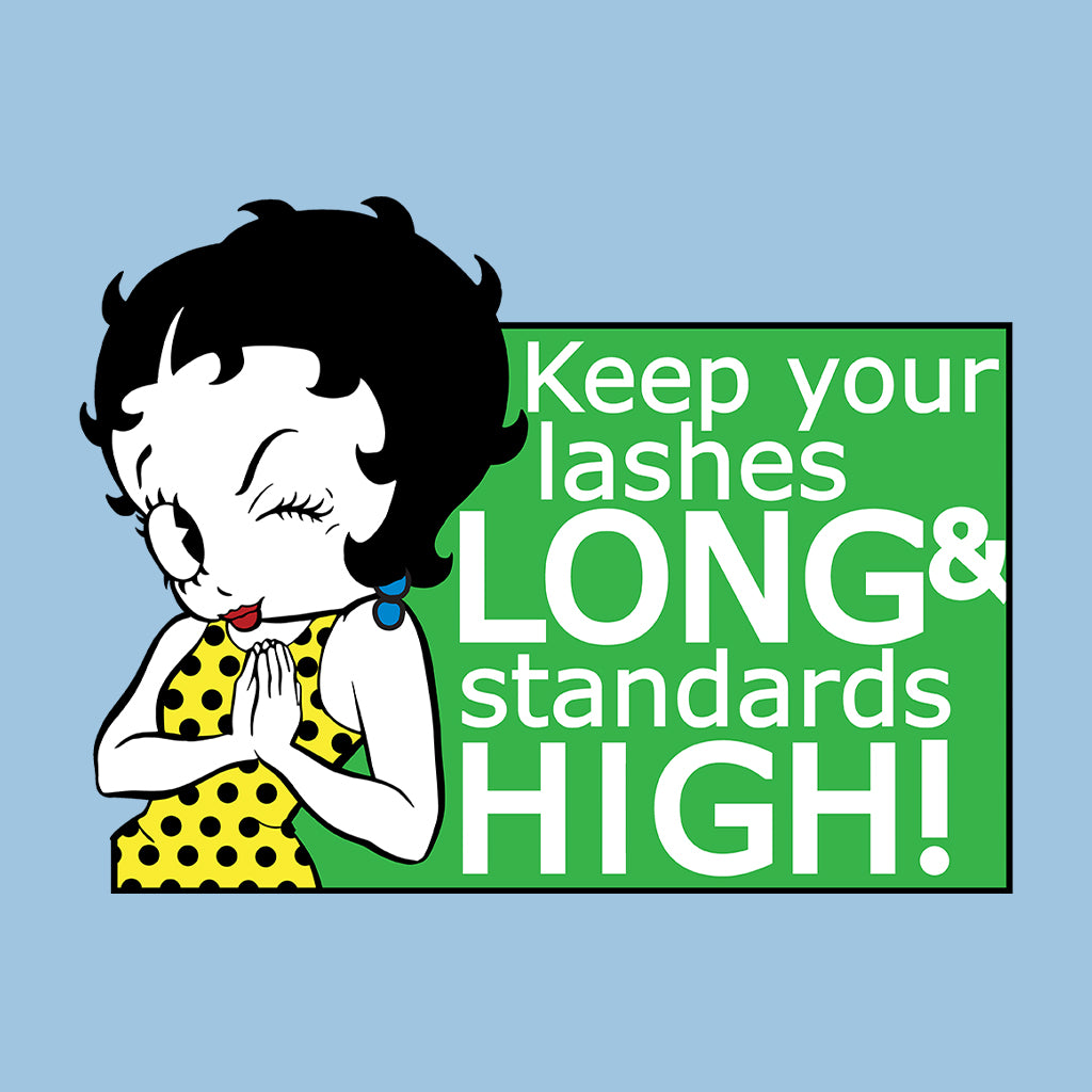 Betty Boop Keep Your Lashes Long & Standards High! Kids T-Shirt