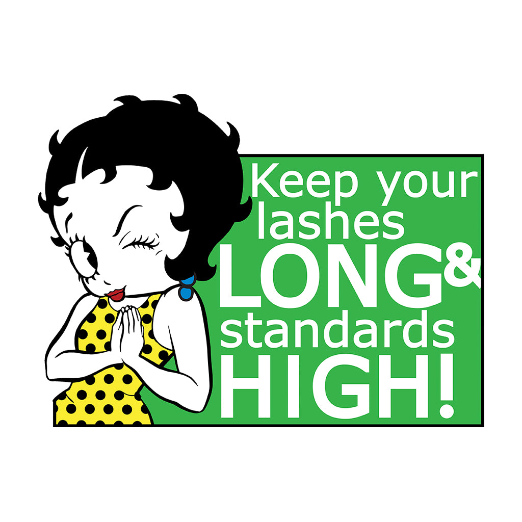 Betty Boop Keep Your Lashes Long & Standards High! Men's T-Shirt
