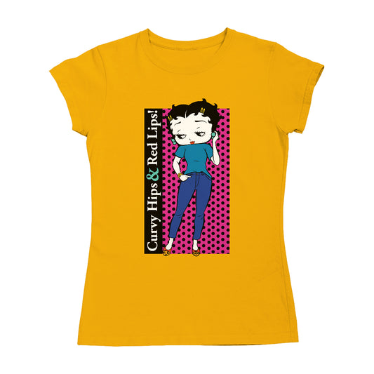 Betty Boop Curvy Hips & Red Lips! Women's T-Shirt