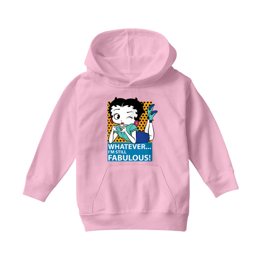 Betty Boop Whatever I'm Still Fabulous! Kids Hooded Sweatshirt