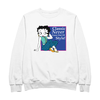 Betty Boop Classic Never Goes Out Of Style! Men's Sweatshirt