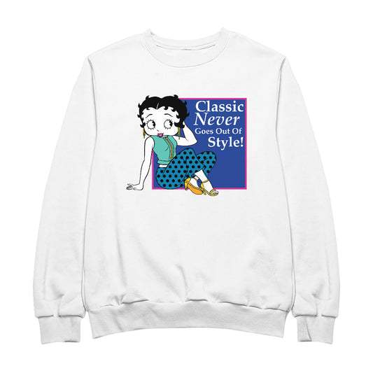 Betty Boop Classic Never Goes Out Of Style! Men's Sweatshirt