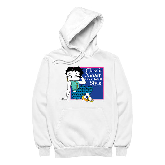 Betty Boop Classic Never Goes Out Of Style! Women's Hooded Sweatshirt