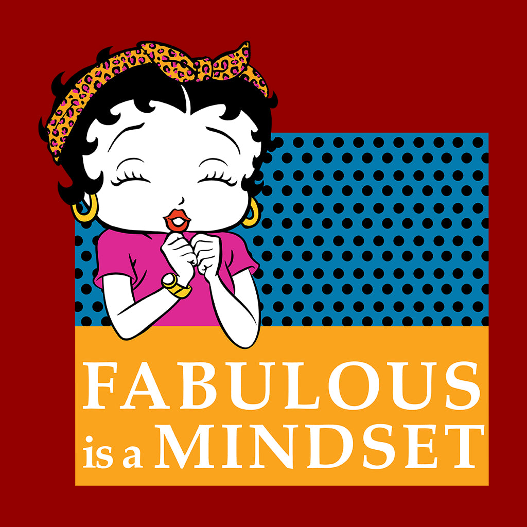 Betty Boop Fabulous Is A Mindset Kids Hooded Sweatshirt