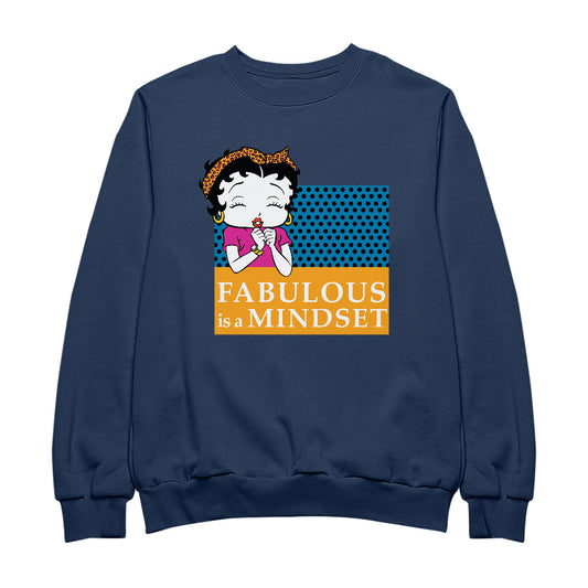 Betty Boop Fabulous Is A Mindset Men's Sweatshirt