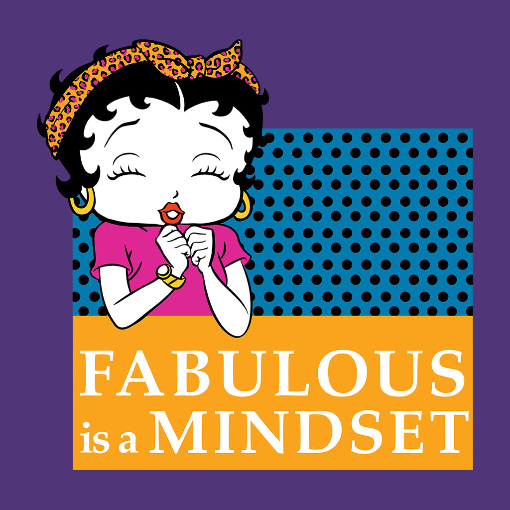 Betty Boop Fabulous Is A Mindset Kids Hooded Sweatshirt