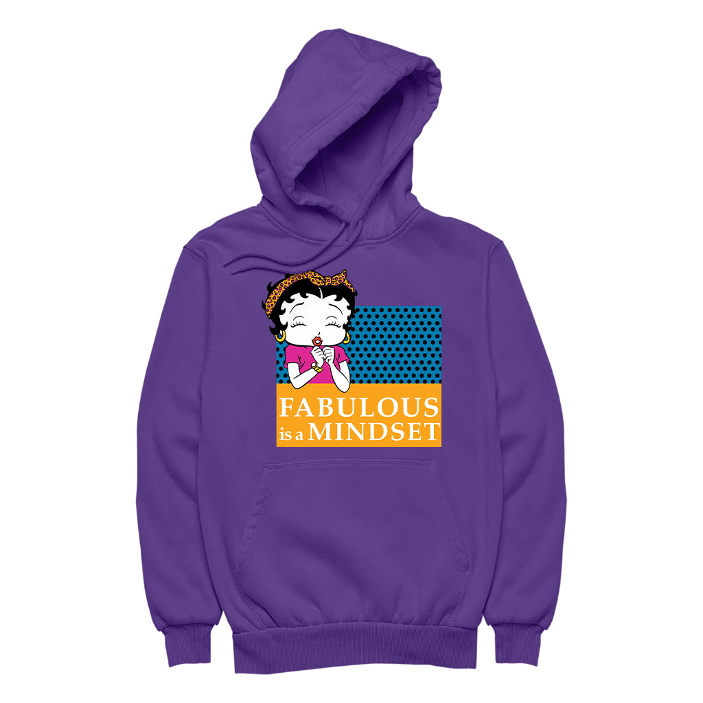 Betty Boop Fabulous Is A Mindset Women's Hooded Sweatshirt