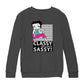 Betty Boop Classy With A Side Of Sassy! Kids Sweatshirt
