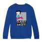 Betty Boop Classy With A Side Of Sassy! Kids Sweatshirt