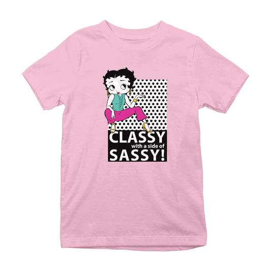 Betty Boop Classy With A Side Of Sassy! Kids T-Shirt