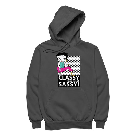 Betty Boop Classy With A Side Of Sassy! Men's Hooded Sweatshirt