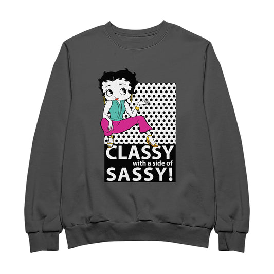 Betty Boop Classy With A Side Of Sassy! Men's Sweatshirt