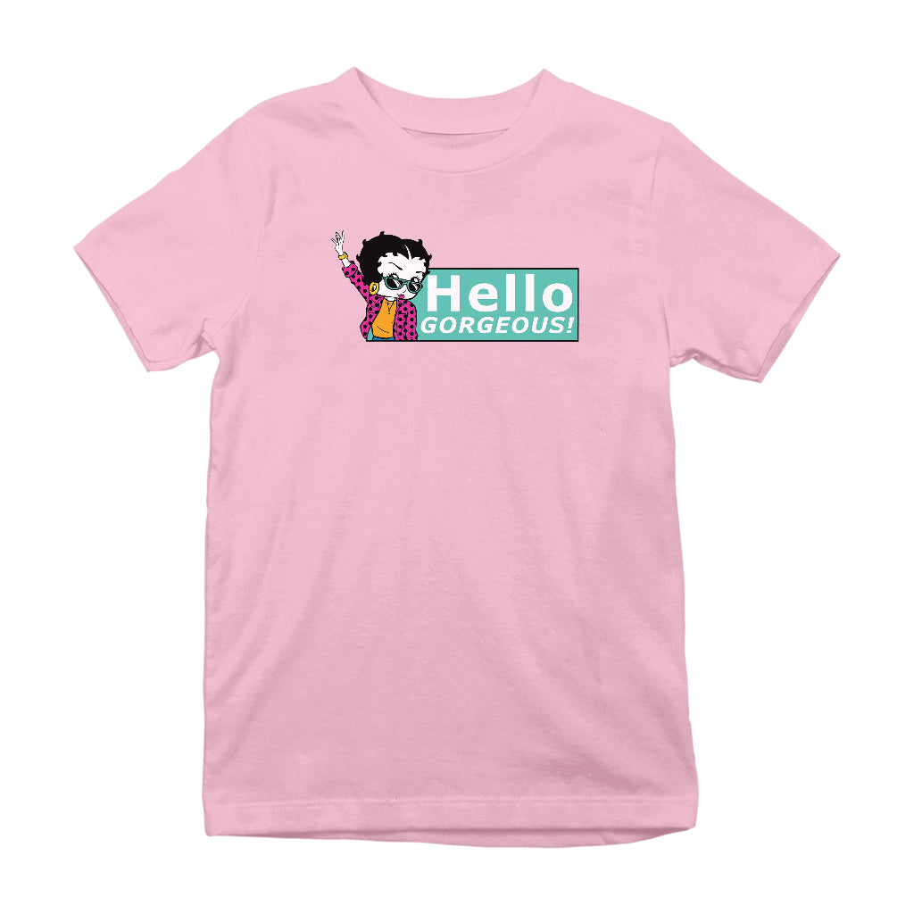 Betty Boop Hello Gorgeous! Kids T-Shirt