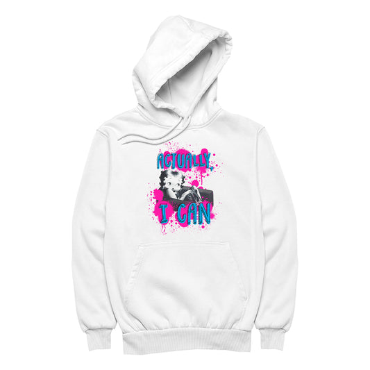 Betty Boop Actually, I Can Paint Splatter Men's Hooded Sweatshirt