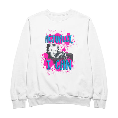 Betty Boop Actually, I Can Paint Splatter Men's Sweatshirt