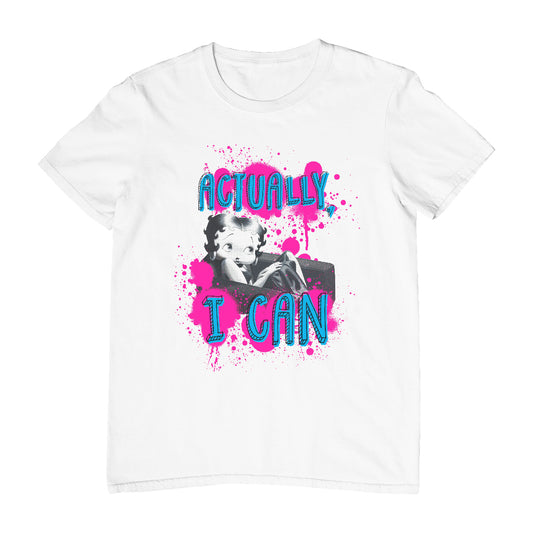 Betty Boop Actually, I Can Paint Splatter Men's T-Shirt