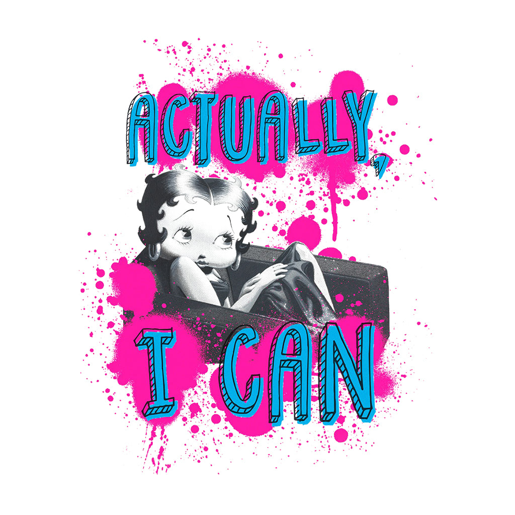 Betty Boop Actually, I Can Paint Splatter Women's T-Shirt
