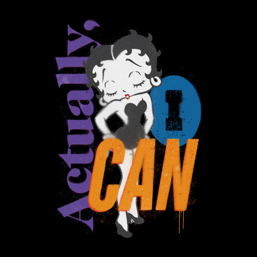 Betty Boop Actually, I Can Spray Paint Stencil Style Men's T-Shirt