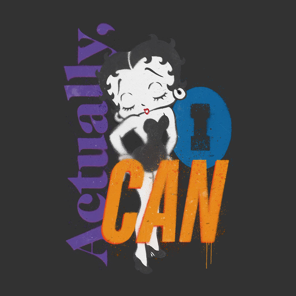 Betty Boop Actually, I Can Spray Paint Stencil Style Men's T-Shirt