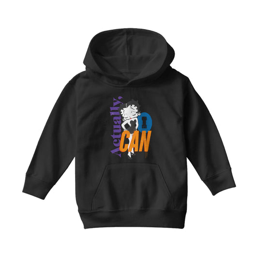 Betty Boop Actually, I Can Spray Paint Stencil Style Kids Hooded Sweatshirt