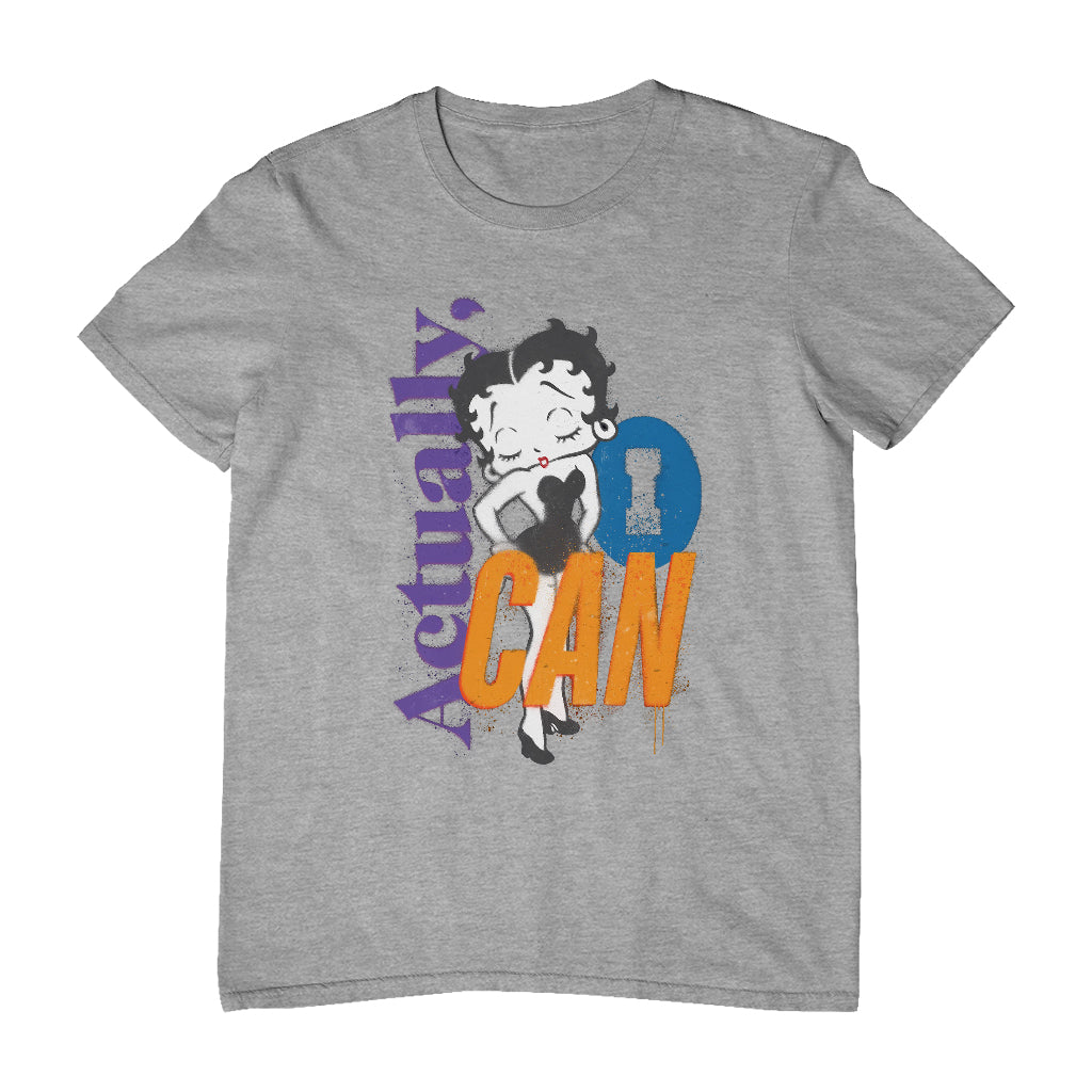 Betty Boop Actually, I Can Spray Paint Stencil Style Men's T-Shirt