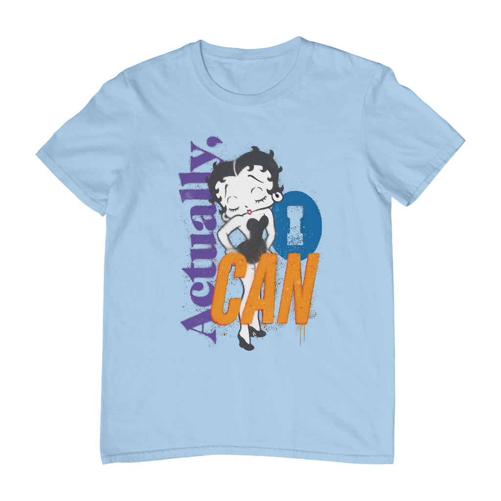 Betty Boop Actually, I Can Spray Paint Stencil Style Men's T-Shirt