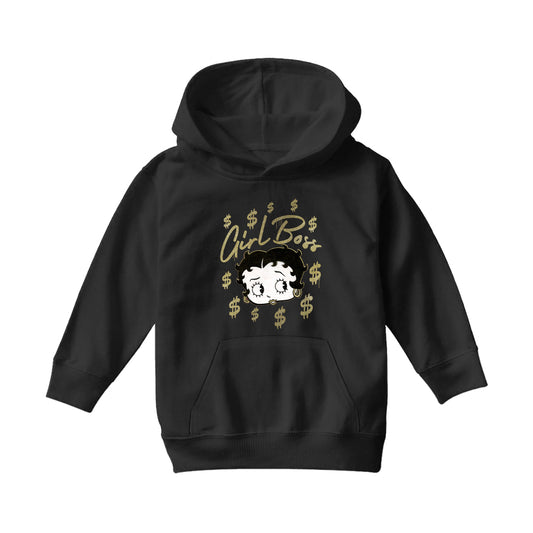 Betty Boop Girl Boss Betty Kids Hooded Sweatshirt