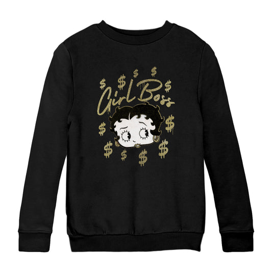 Betty Boop Girl Boss Betty Kids Sweatshirt