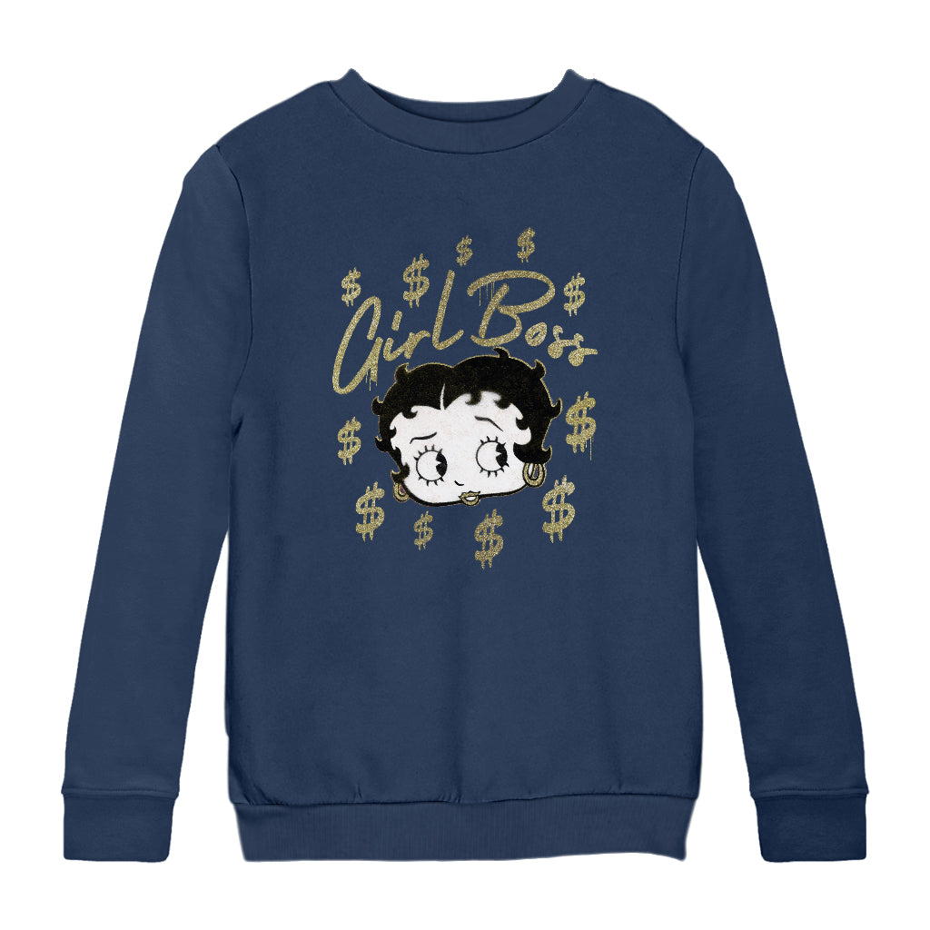 Betty Boop Girl Boss Betty Kids Sweatshirt