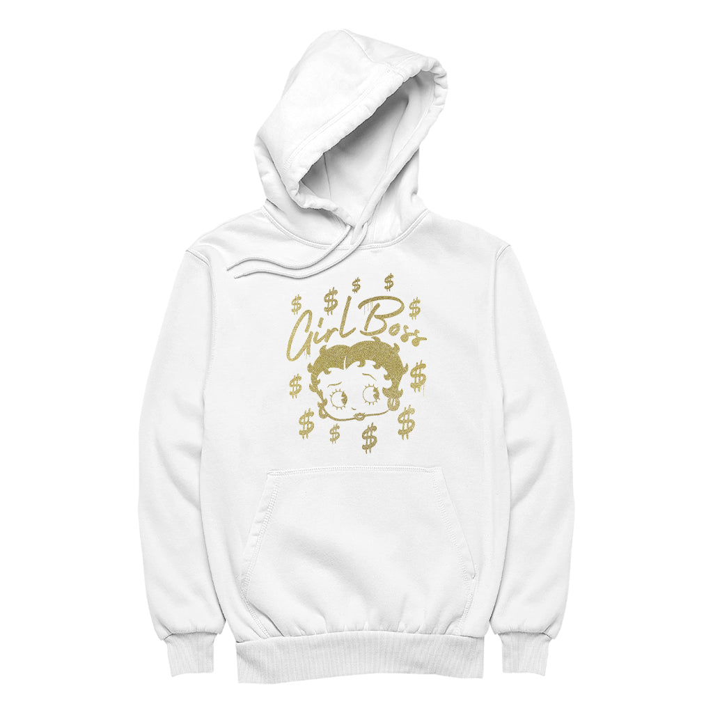 Betty Boop Girl Boss Dollar Signs Men's Hooded Sweatshirt