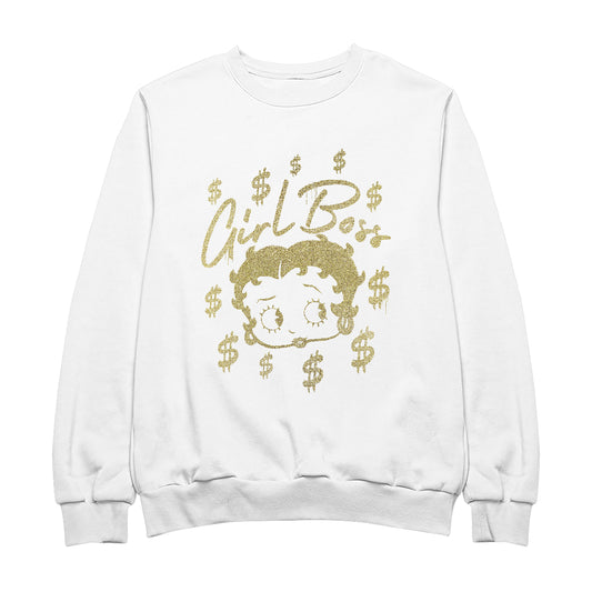 Betty Boop Girl Boss Dollar Signs Men's Sweatshirt