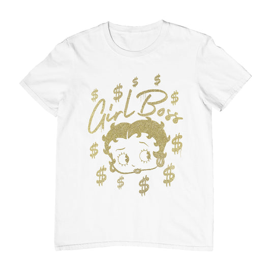 Betty Boop Girl Boss Dollar Signs Men's T-Shirt