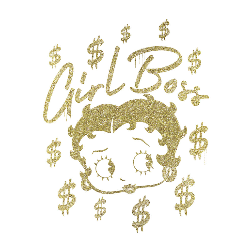Betty Boop Girl Boss Dollar Signs Men's Hooded Sweatshirt