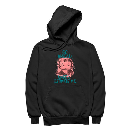 Betty Boop Pin-Up Go Ahead, Underestimate Me Men's Hooded Sweatshirt