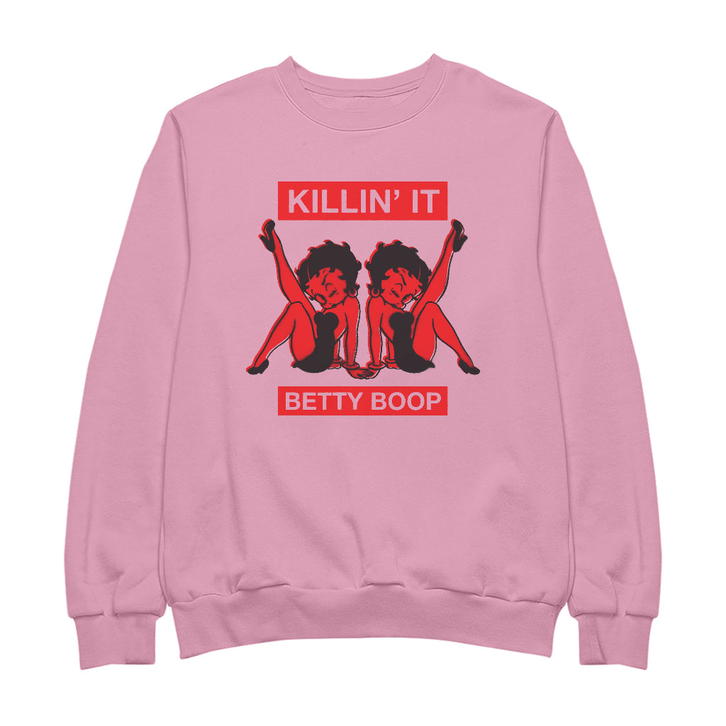 Betty Boop Pin-Up Killin' It Women's Sweatshirt