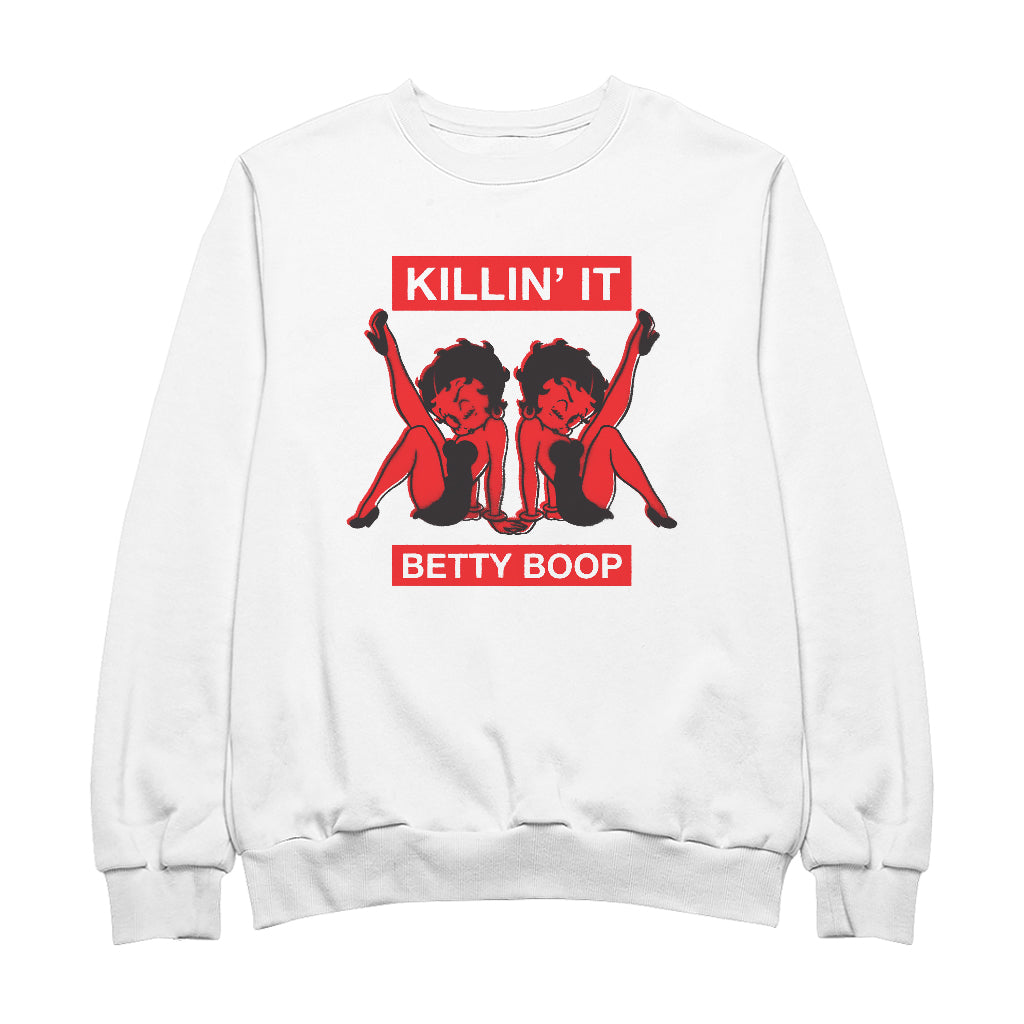 Betty Boop Pin-Up Killin' It Women's Sweatshirt