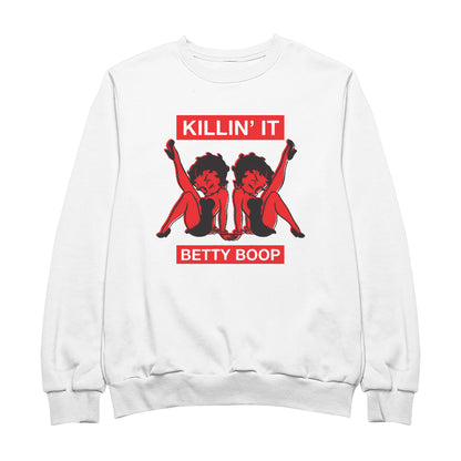 Betty Boop Pin-Up Killin' It Women's Sweatshirt