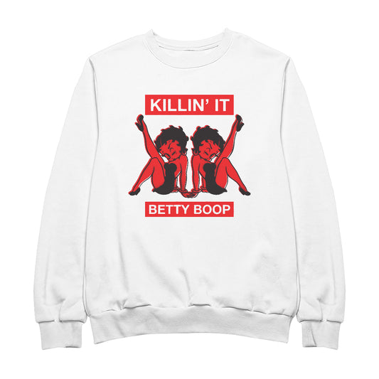 Betty Boop Pin-Up Killin' It Women's Sweatshirt