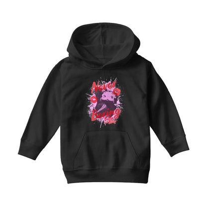 Betty Boop Pin-Up Never Boring XOXO Kids Hooded Sweatshirt