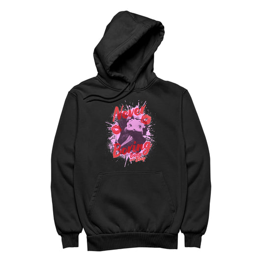 Betty Boop Pin-Up Never Boring XOXO Men's Hooded Sweatshirt